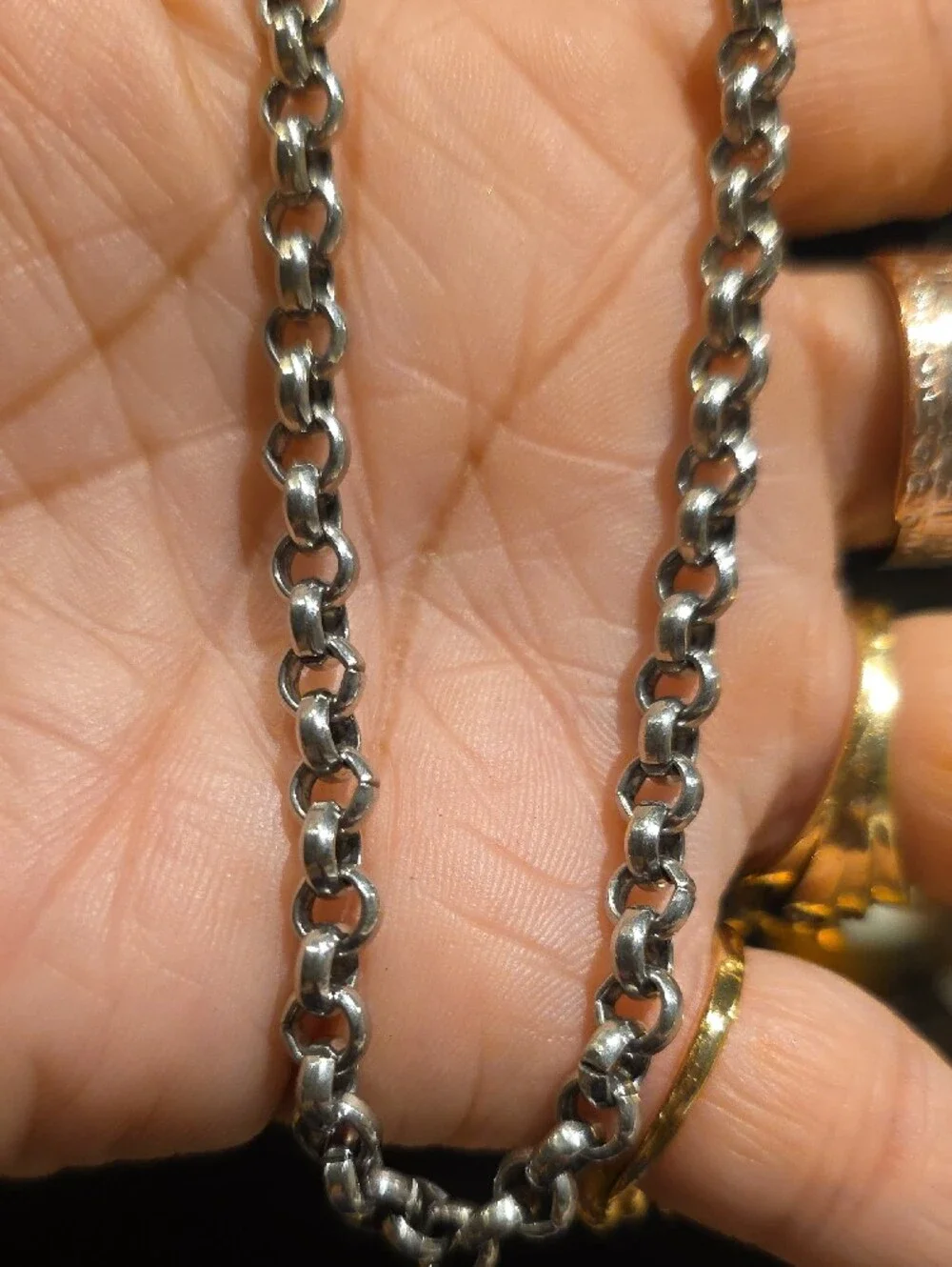 Classic Silver-Tone Men's Chain Necklace